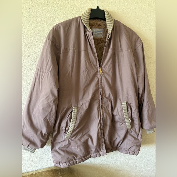 Vintage 50s Rain Jacket Knit Quilted Sears Jacket Fieldmaster Outerwear L-XL - Picture 1 of 7